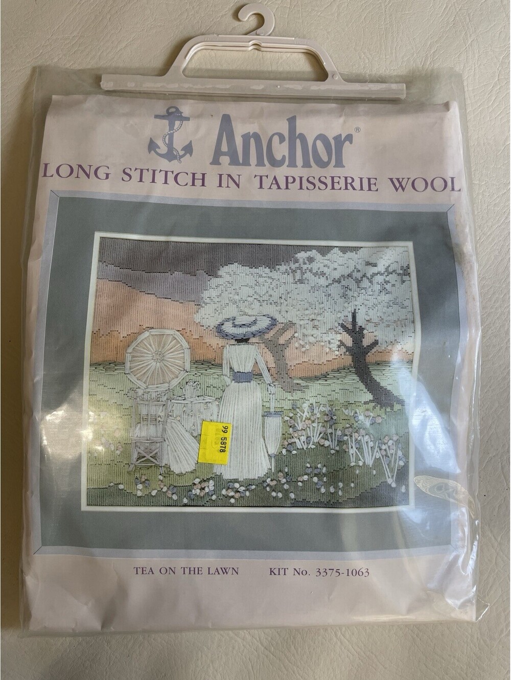 Anchor Long Stitch Kit Raisers Wool Needlecraft Tea On The Lawn New! 3375-1063